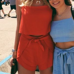 Capulet orange two piece set